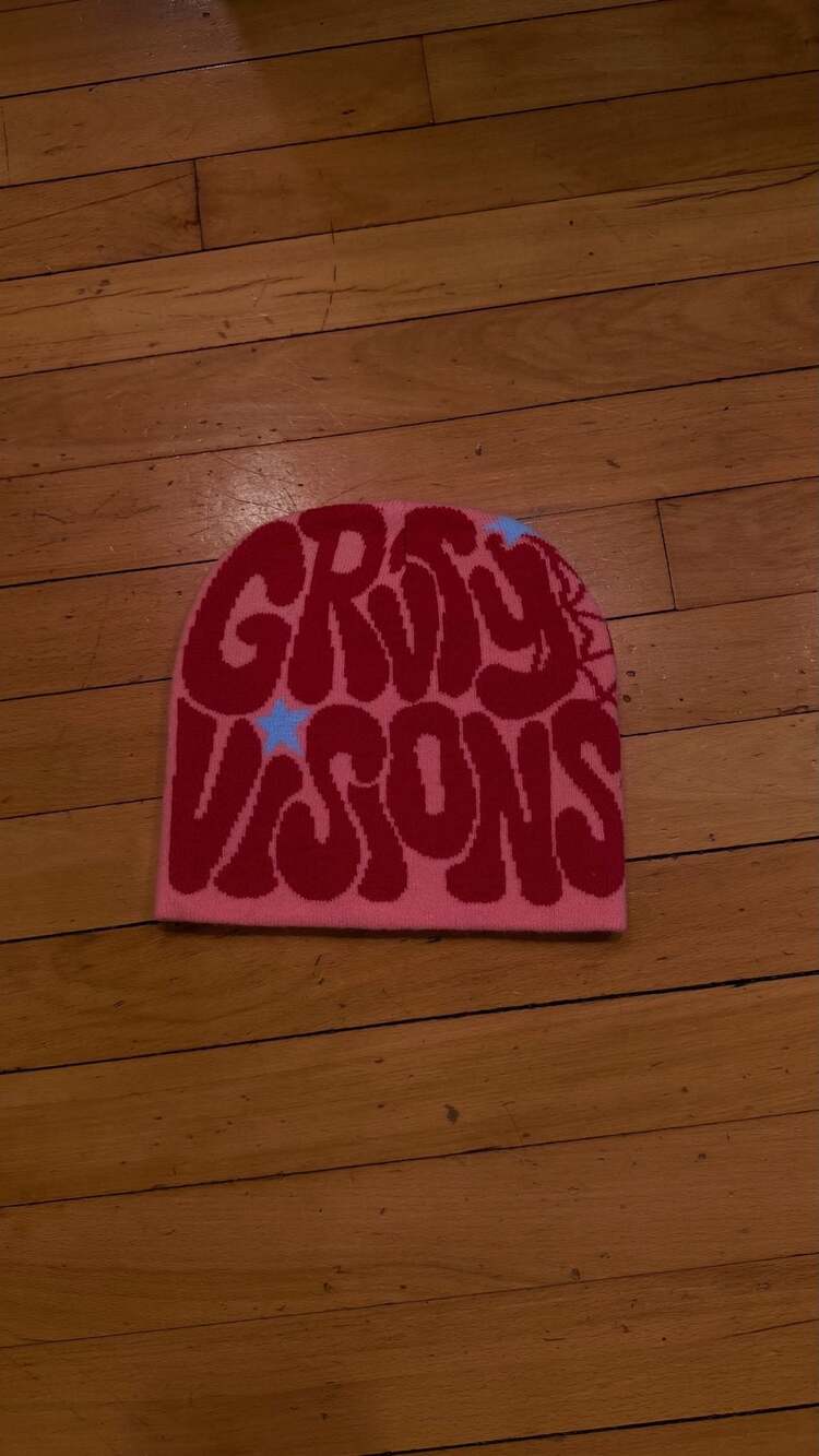 Groovy Visions Pink Spiderweb Beanie